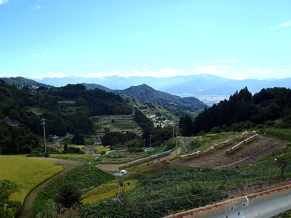 県道７６号線での景色